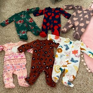 Baby girl pajama bundle